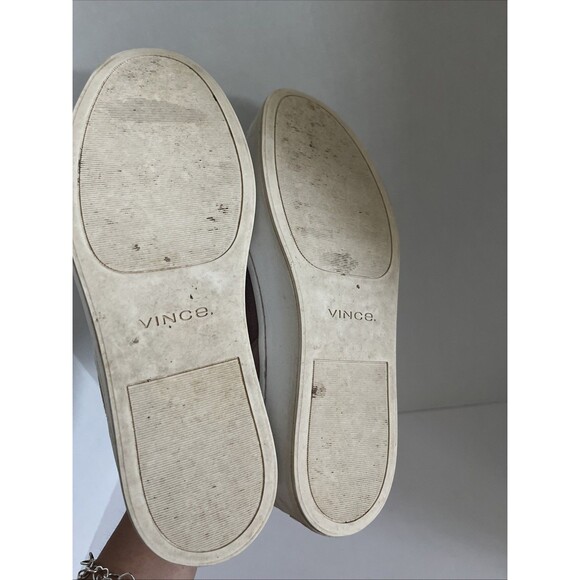 VINCE. Womens Pink Blair Round Toe Platform Slip On Suede Loafers Shoes SZ 7.5M - Picture 8 of 9